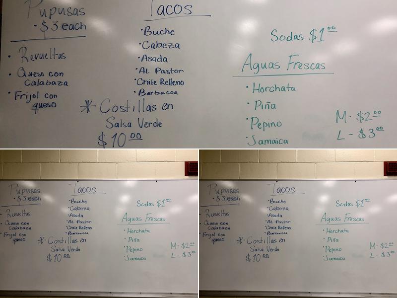 LLDM Peoria Tacos Menu