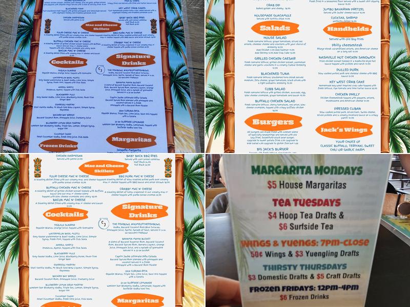 Capt’n Jack’s Bar and Grill Menu