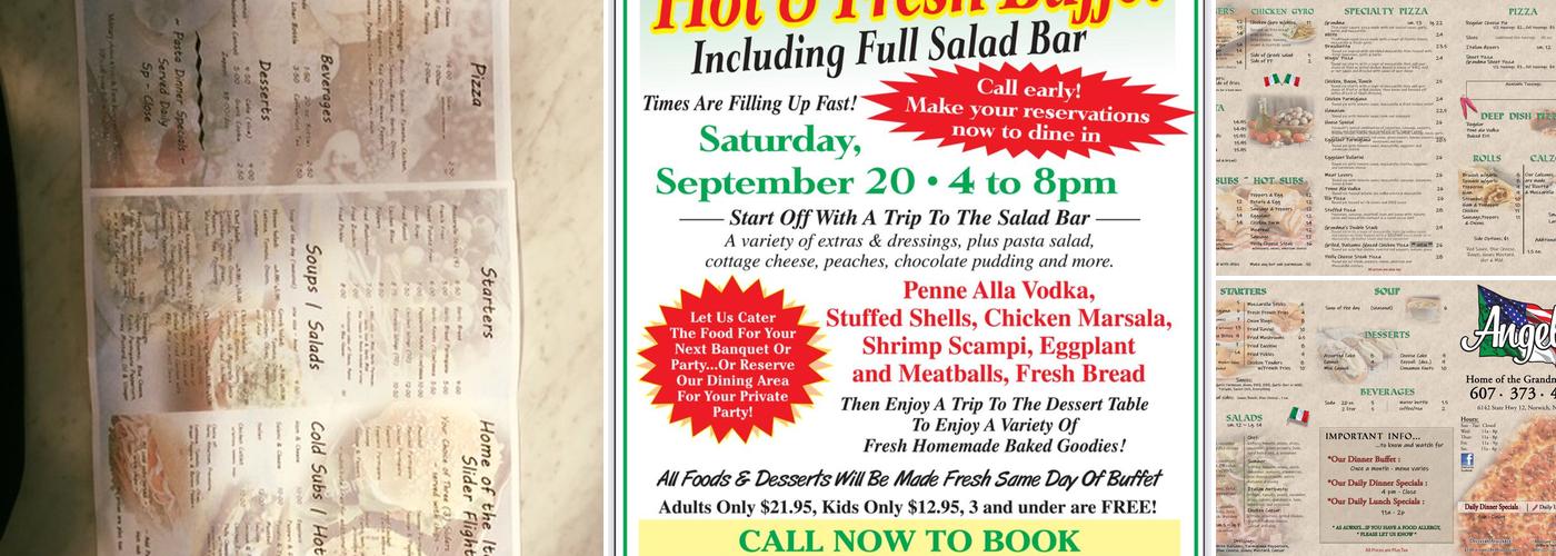 Angela’s Menu