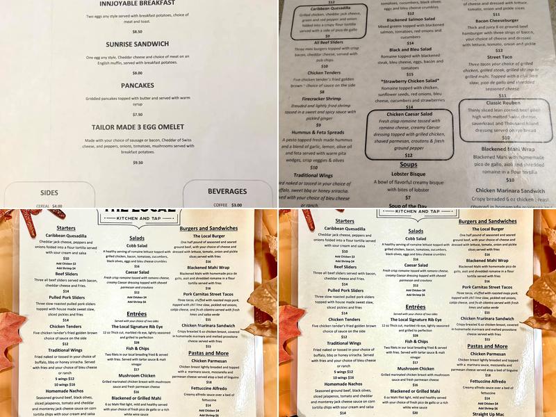 The Local - Kitchen and Tap Menu