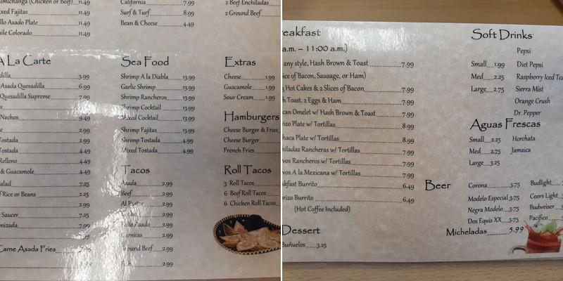 Laurel Glen Apartments Menu