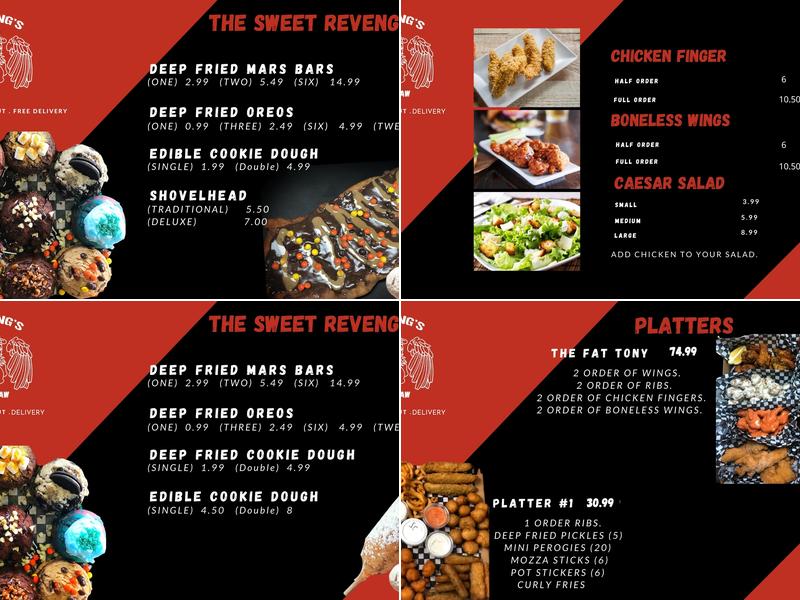 Big Wings Menu
