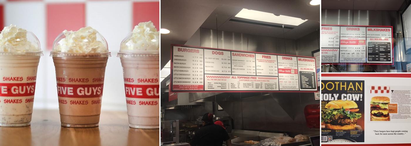 Five Guys Menu