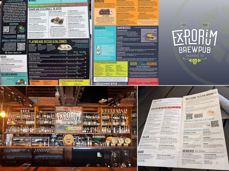 The Explorium Brewpub Third Ward Menu