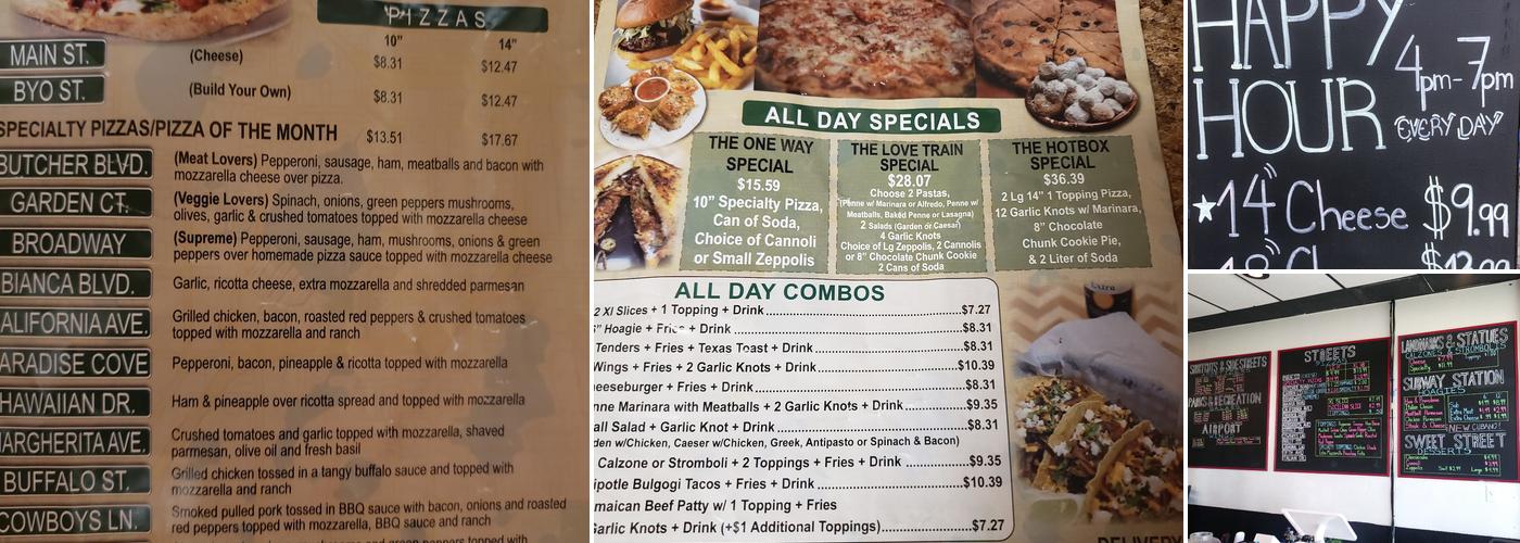 Pizza Ave Menu