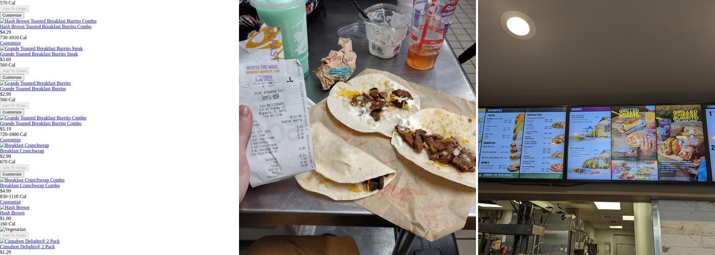 Taco Bell Menu