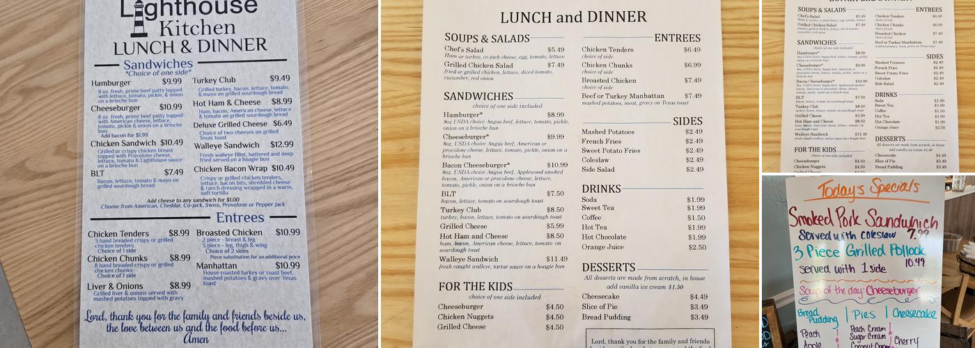 Lighthouse Kitchen Menu