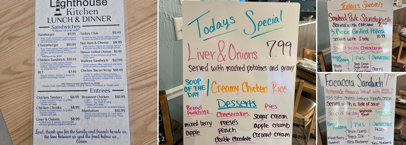 Lighthouse Kitchen Menu