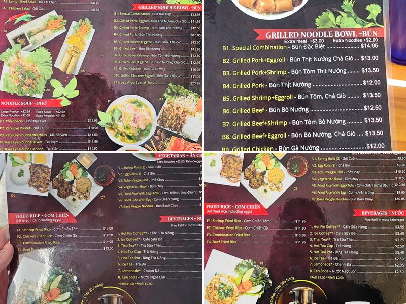LE’S PHO Menu