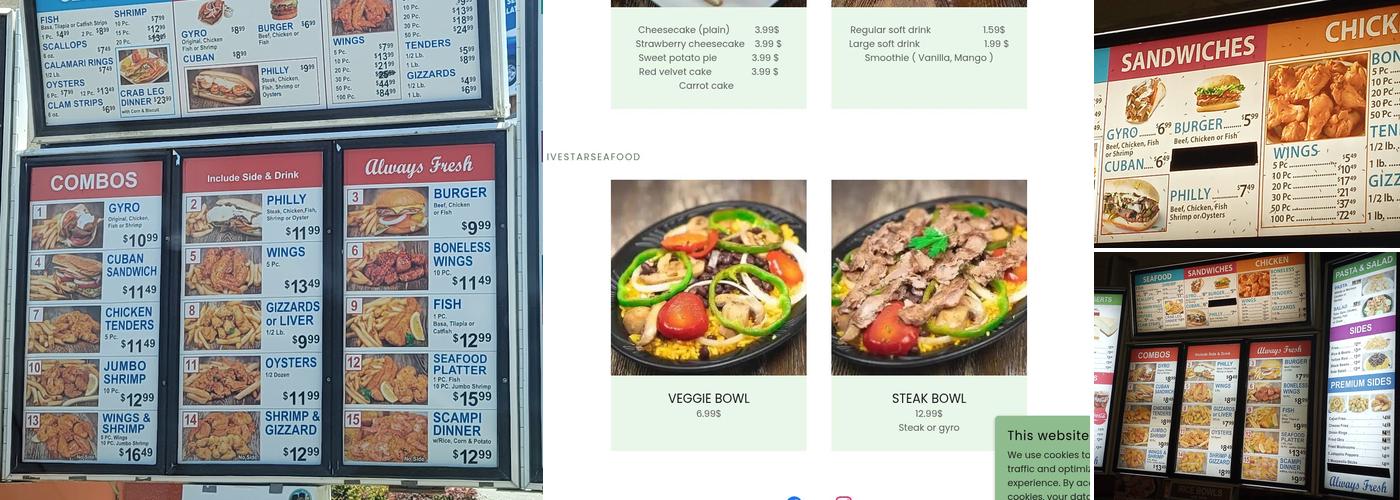 Sam's Seafood & Chicken Menu