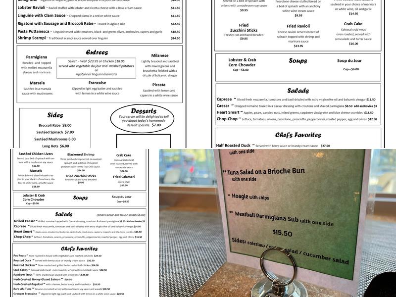 Paulie's Oaks on 44 Restaurant & Lounge Menu