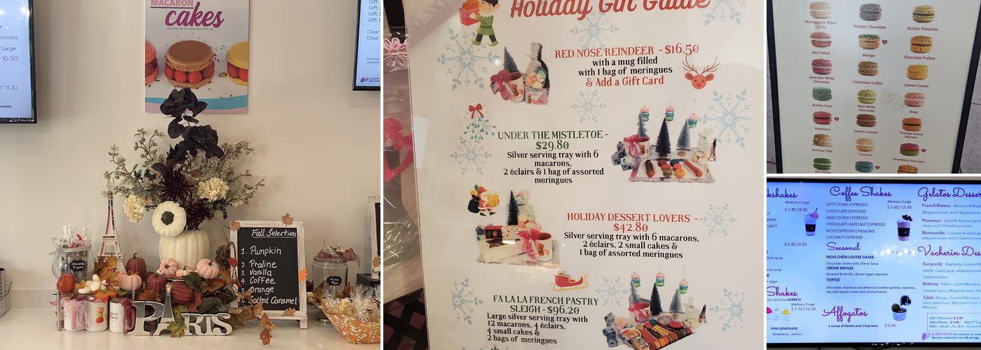 Le Macaron French Pastries Menu