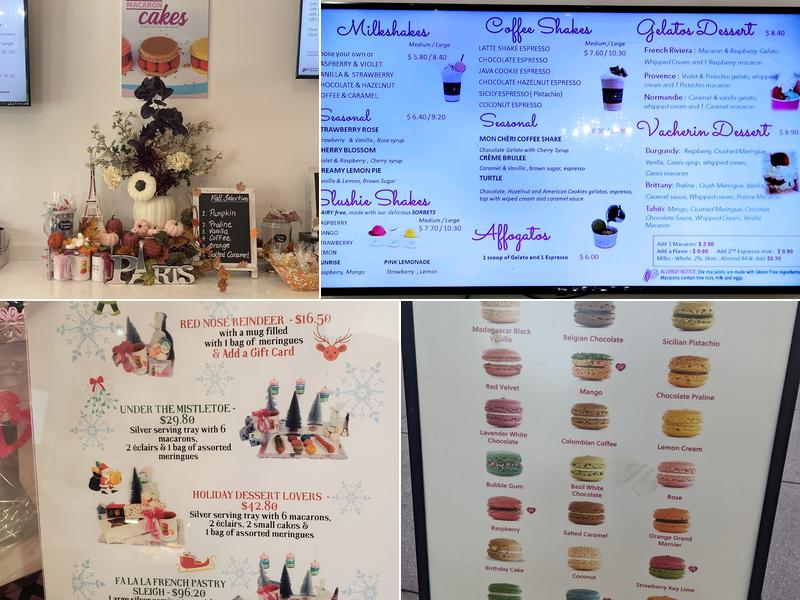 Le Macaron French Pastries Menu