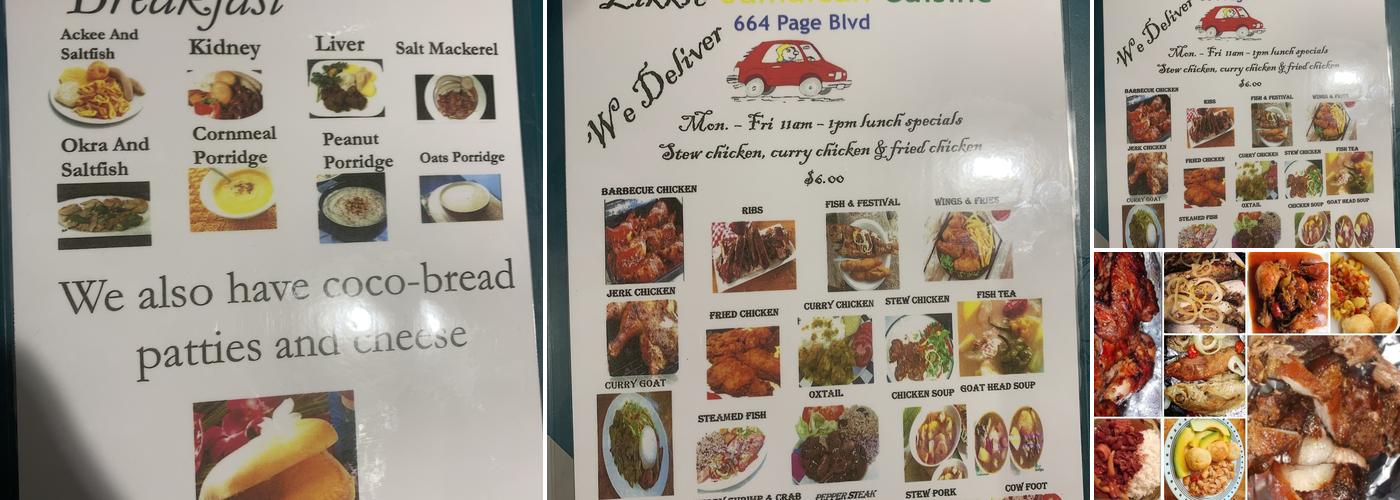 Little Jamaica Menu