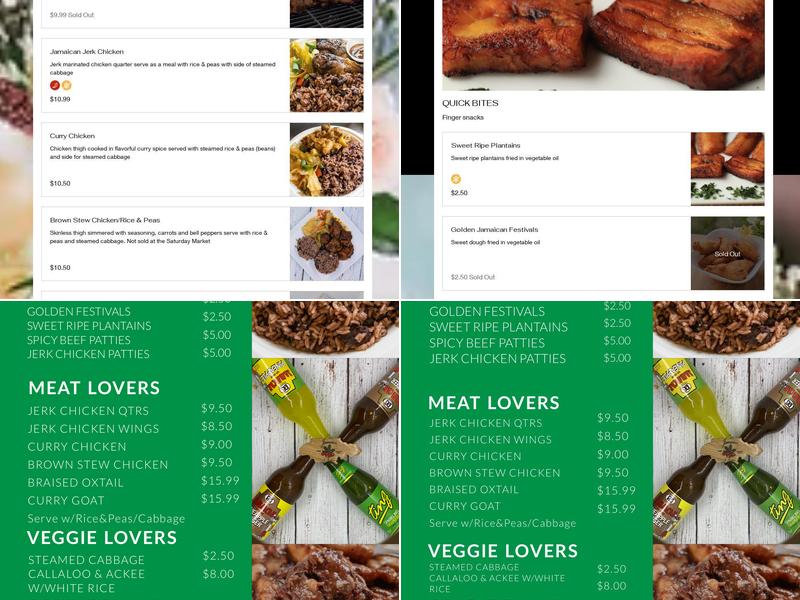 Irie Jamaican Kitchen Menu