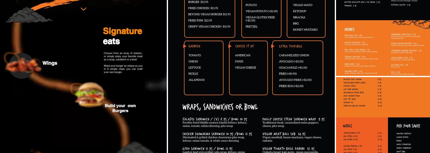 Wings Bowl Menu