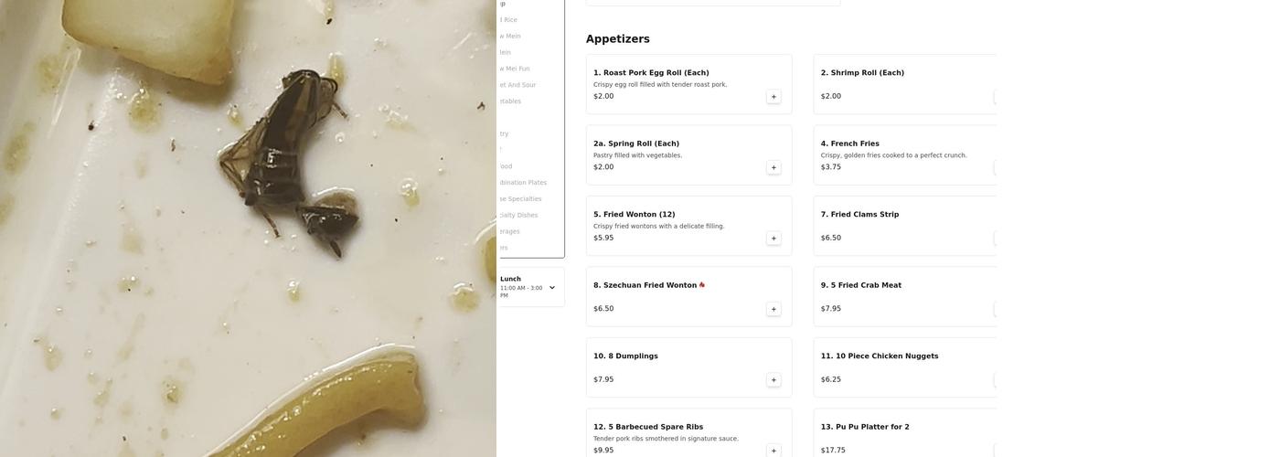 New China House Menu
