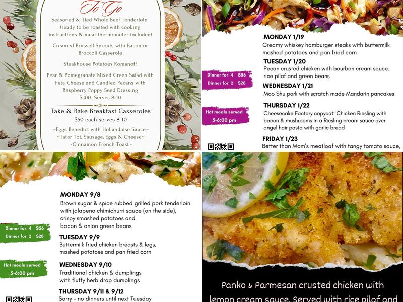 Cathy's Kitchen Menu