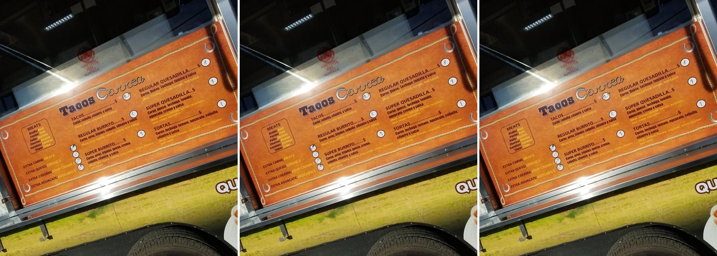 Tacos Correa Menu