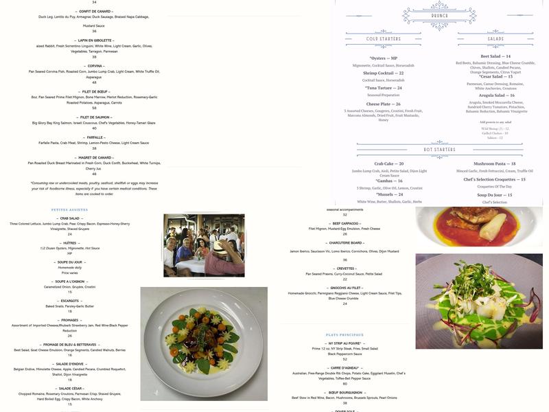 La Provence Menu
