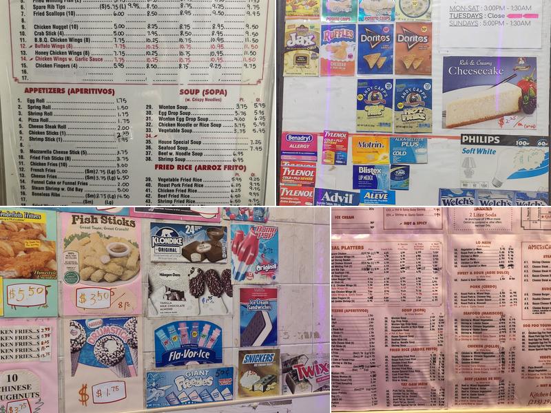 Kitchen Express Menu