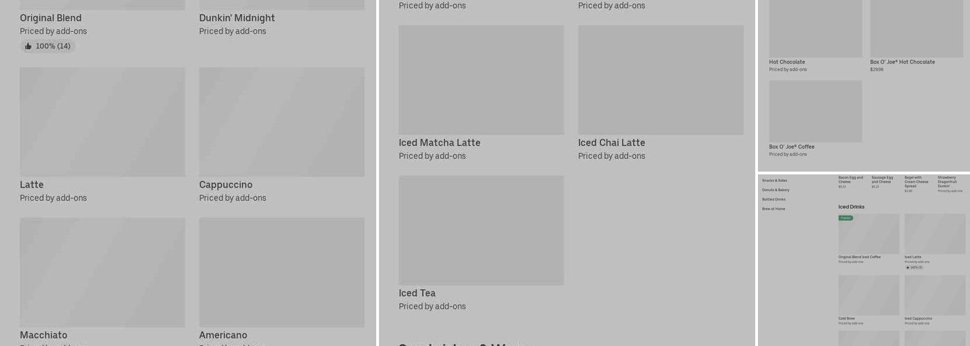 Dunkin' Menu