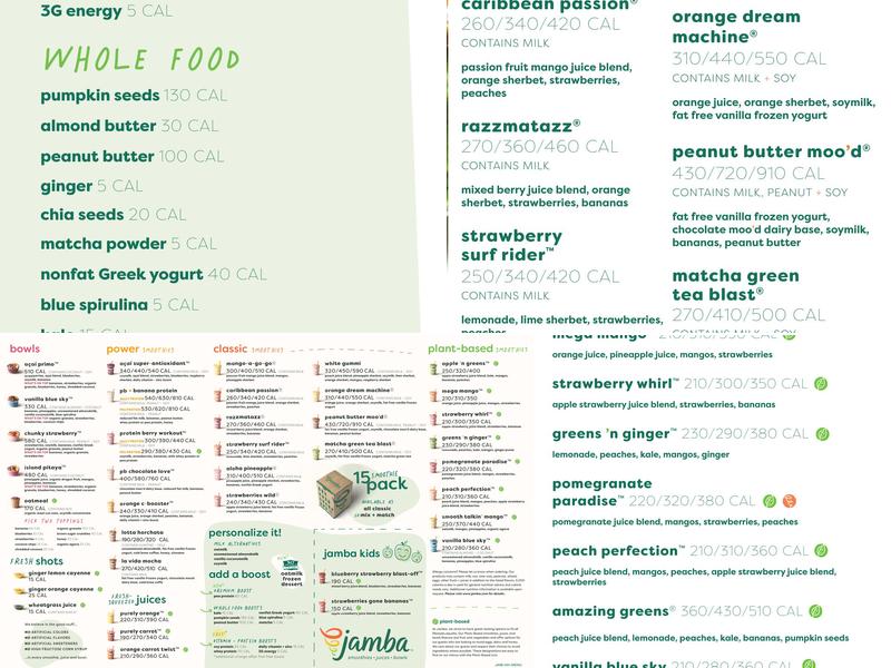 Jamba Menu