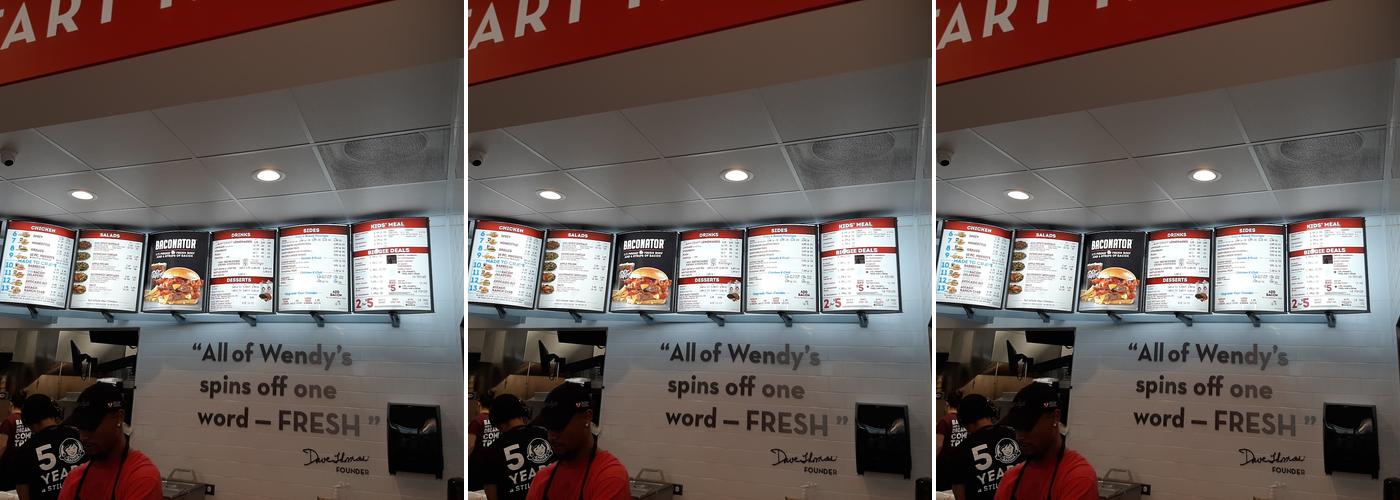 Wendy's Menu
