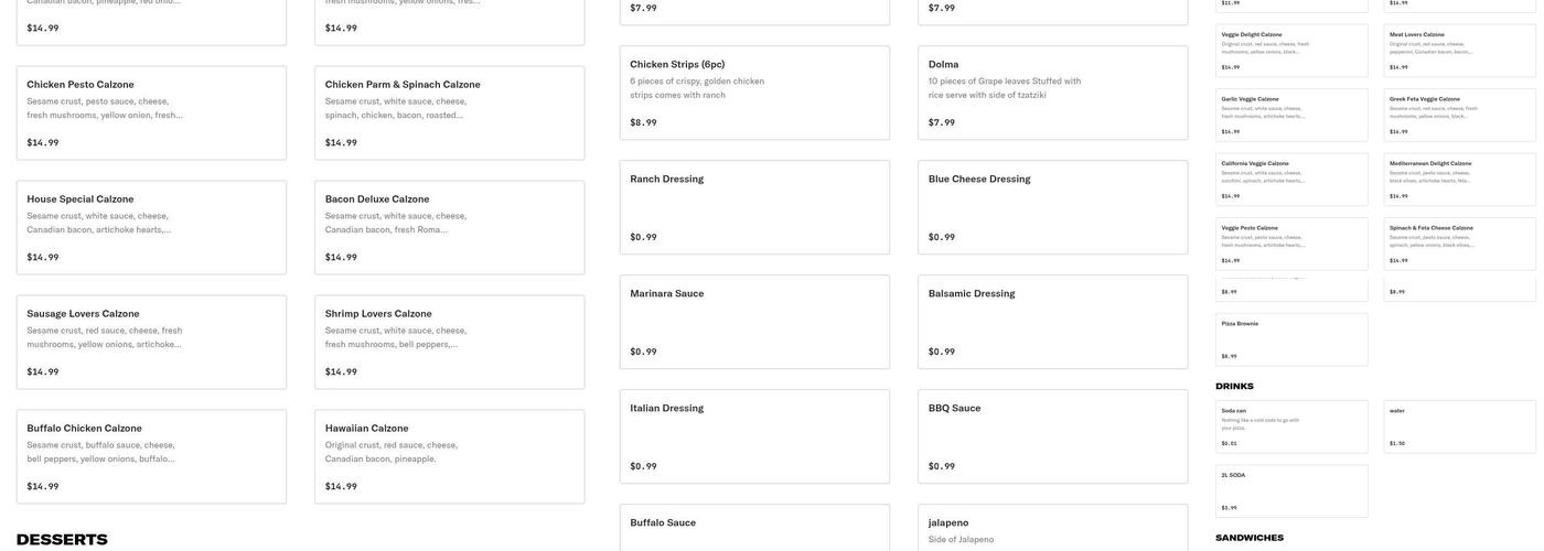 Antelope Pizza House Menu