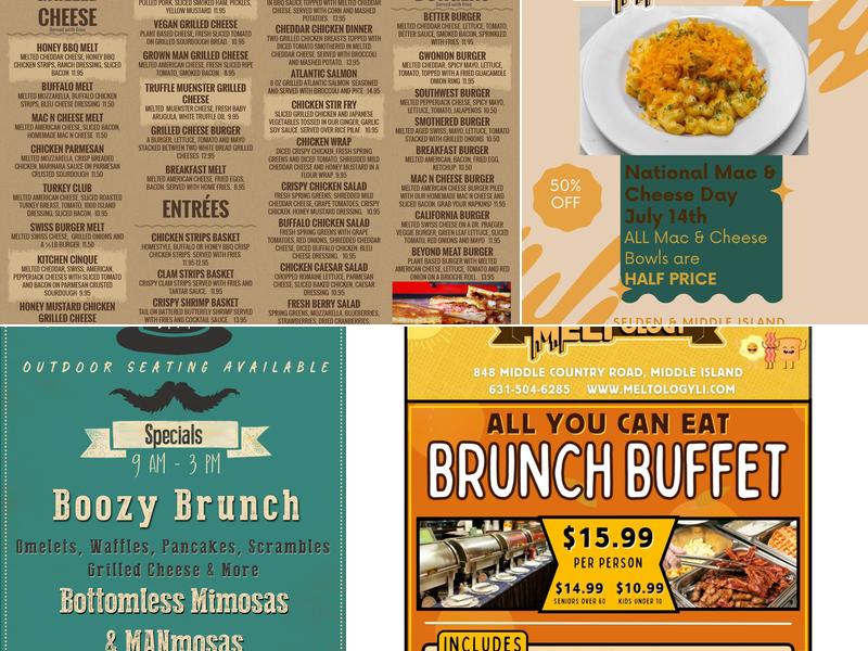 MELTology Bar & Grilled Cheese Menu