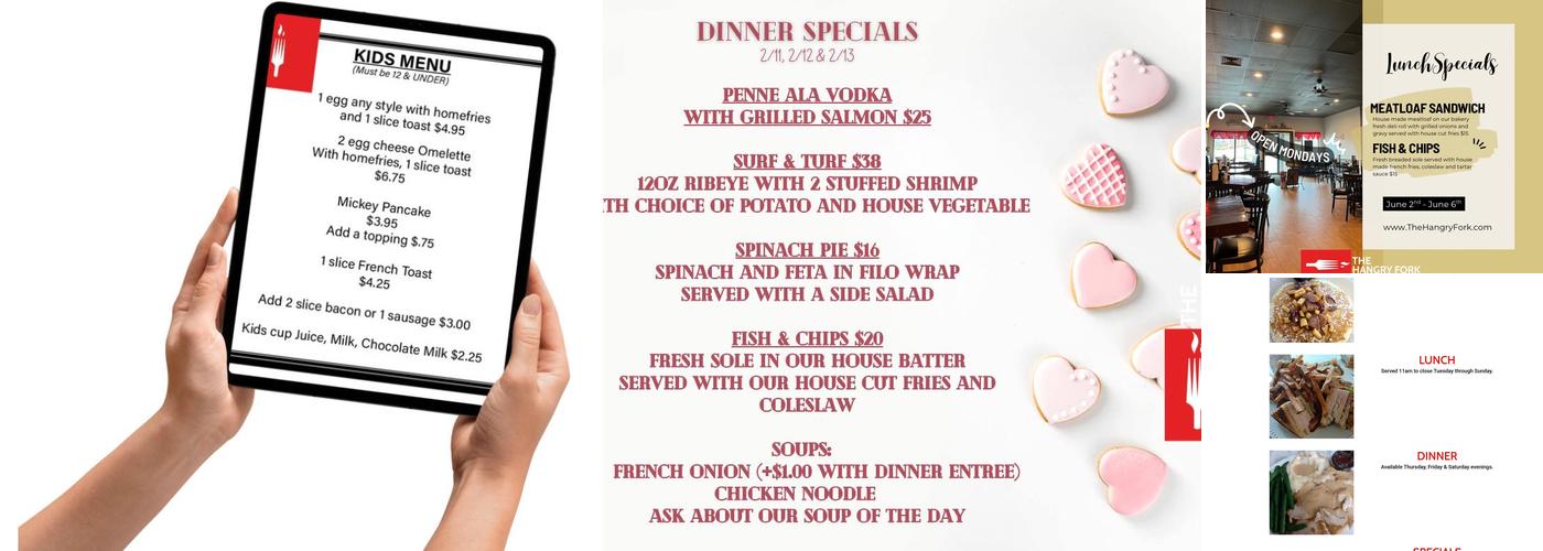 The Hangry Fork Menu