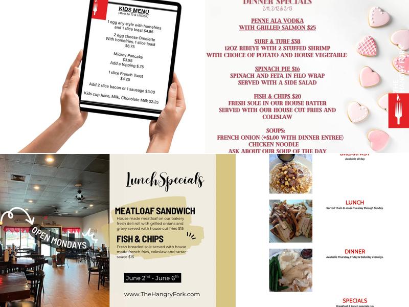 The Hangry Fork Menu