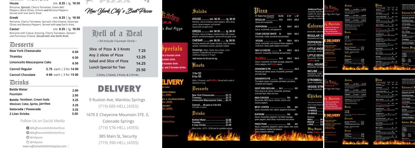 RUFFRANO'S HELL'S KITCHEN PIZZA Security Menu