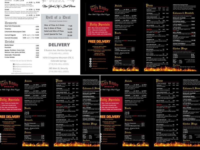 RUFFRANO'S HELL'S KITCHEN PIZZA Security Menu