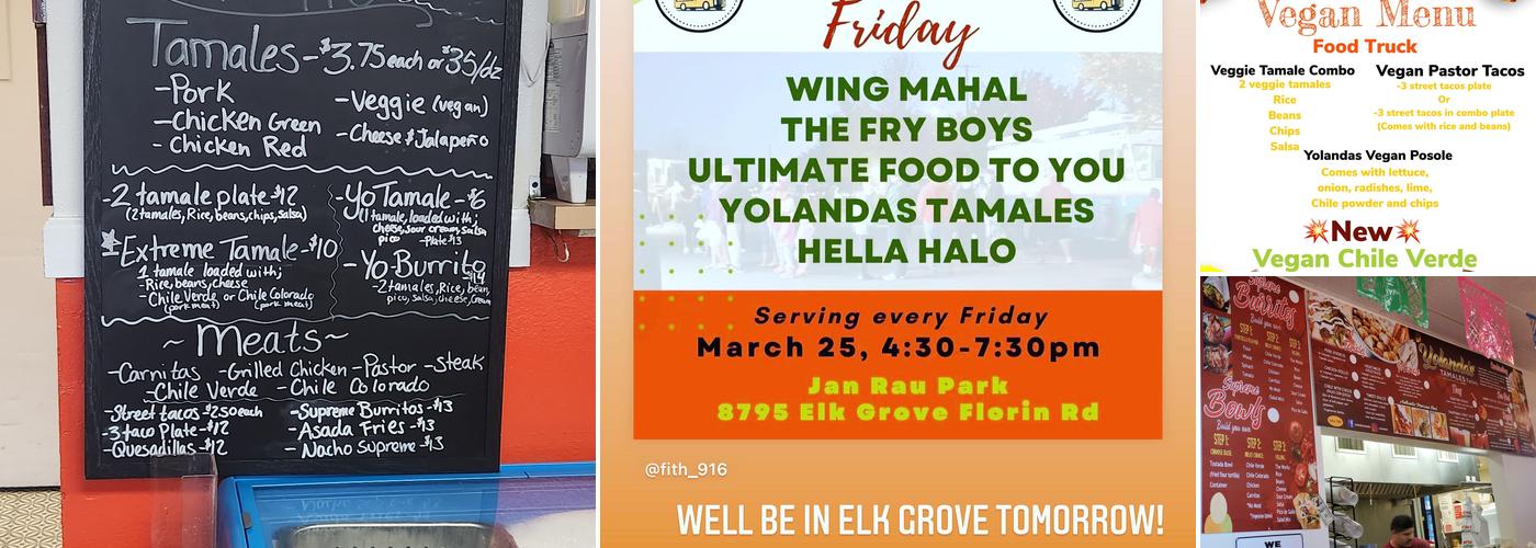 Yolanda's Tamales Factory Menu