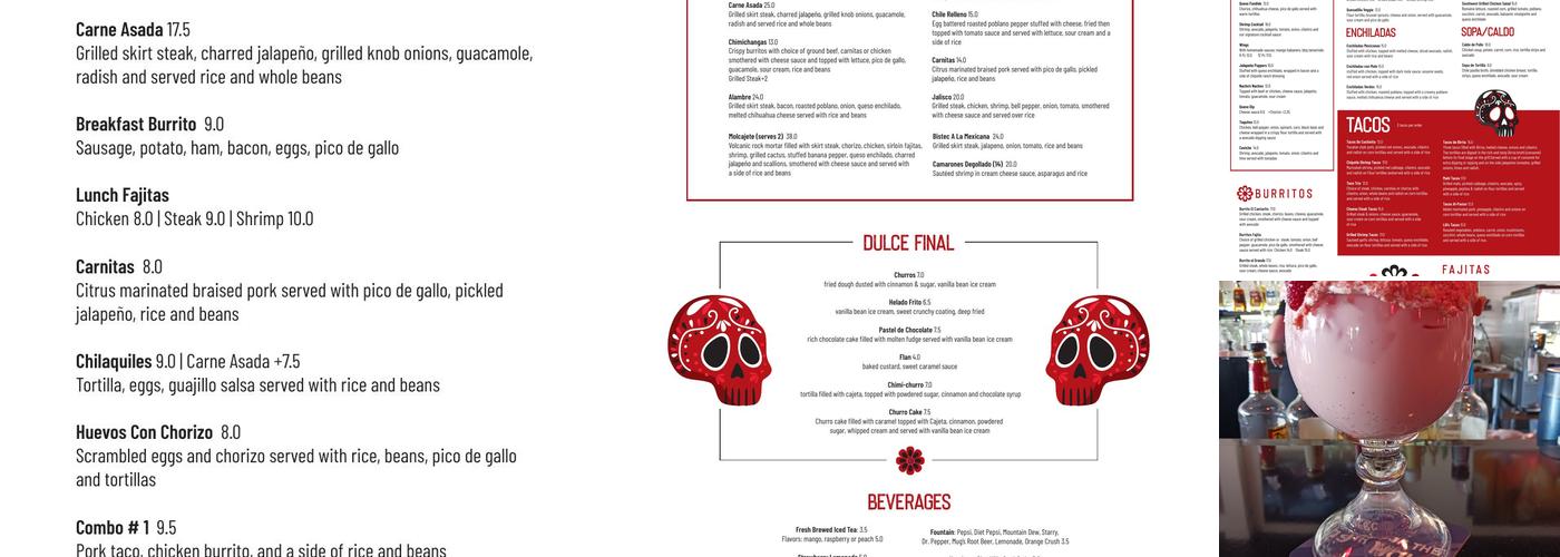 El Cantarito Menu