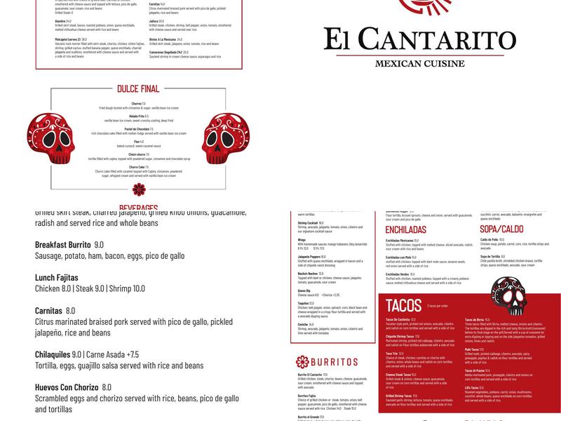 El Cantarito Menu
