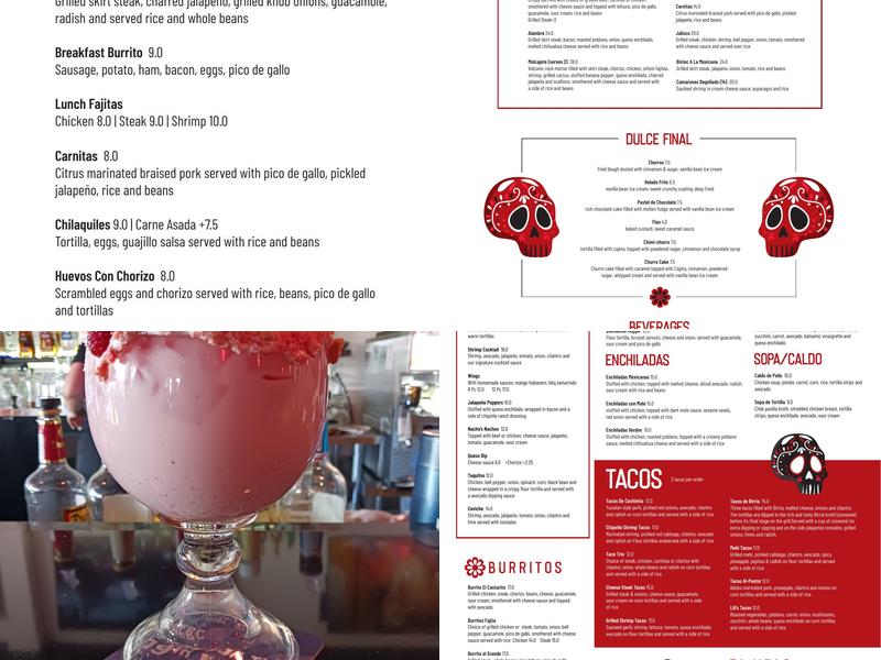 El Cantarito Menu
