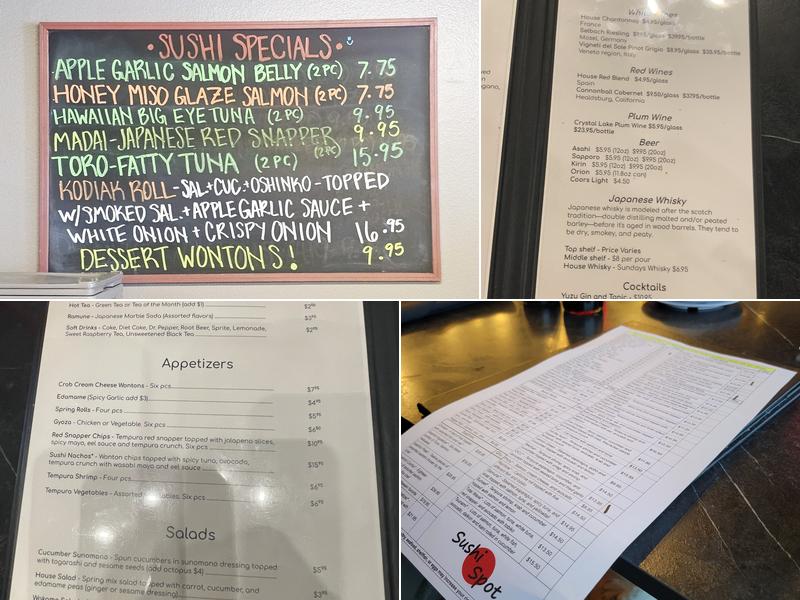 Sushi Spot Menu