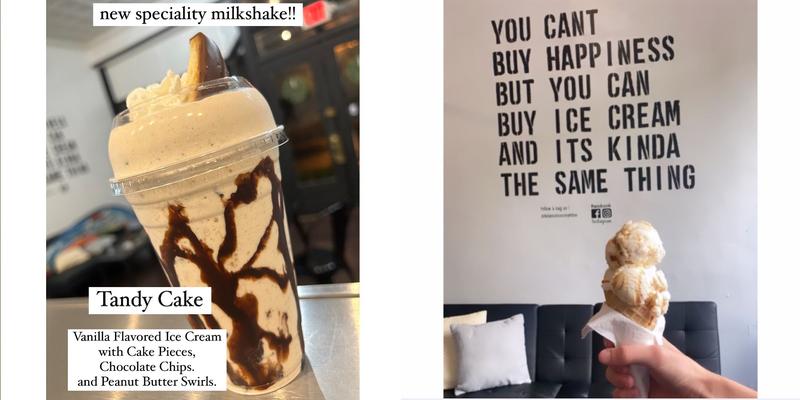 The Ice Cream Bar Menu