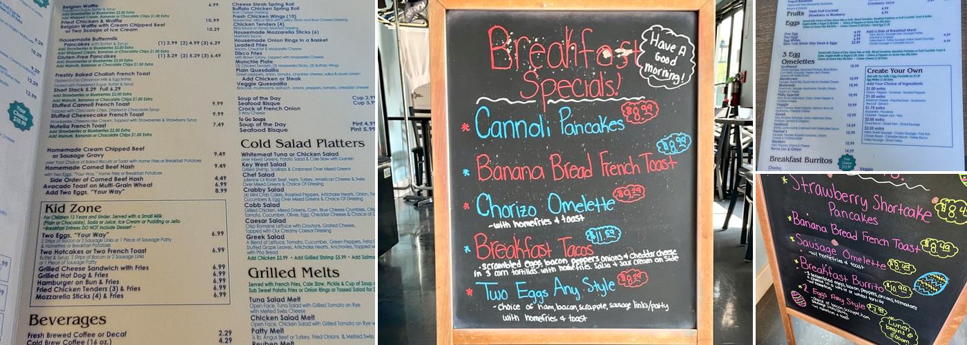 Waterside Cafe & Diner Menu