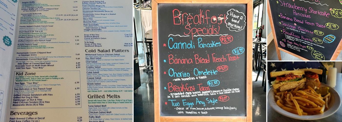 Waterside Cafe & Diner Menu