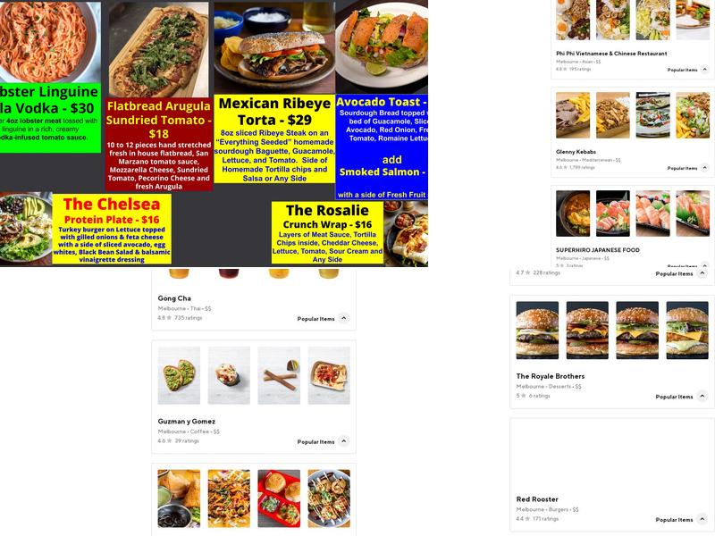 Loaded Frites (fries) Menu