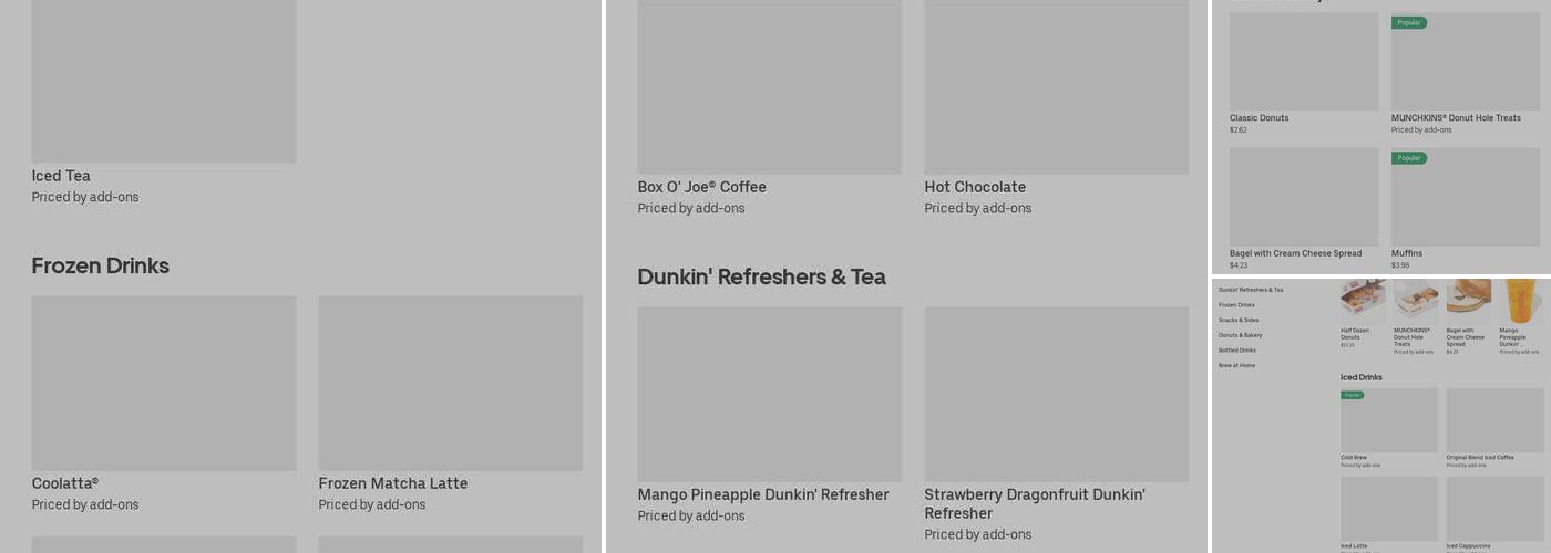 Dunkin' Menu