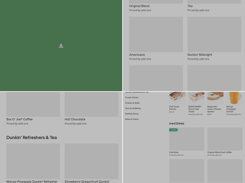 Dunkin' Menu