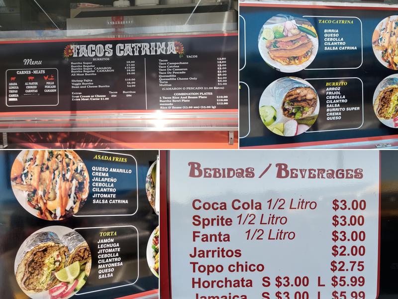 Tacos Catrina Menu
