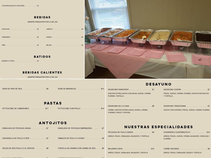 EL MANANTIAL (Trenton) Menu