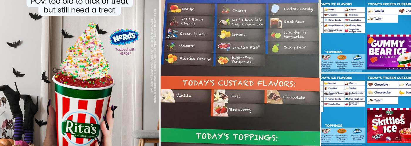 Rita's Italian Ice & Frozen Custard Menu