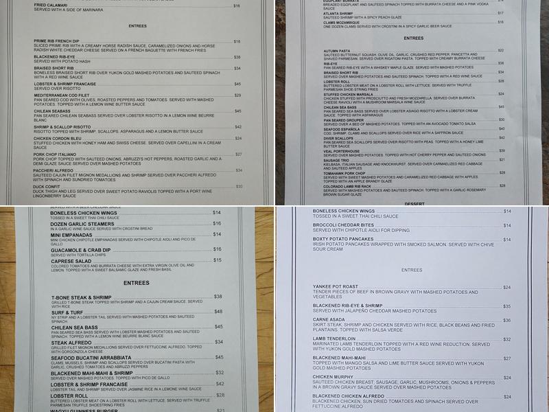 Muldoon's Menu