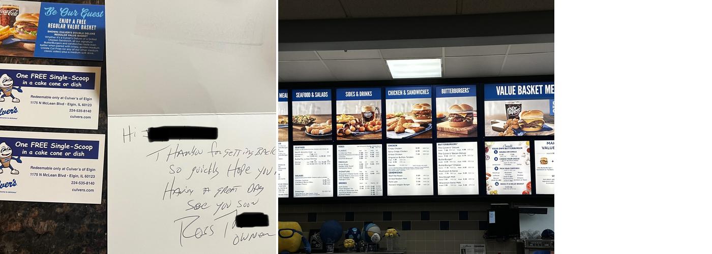 Culver’s Menu